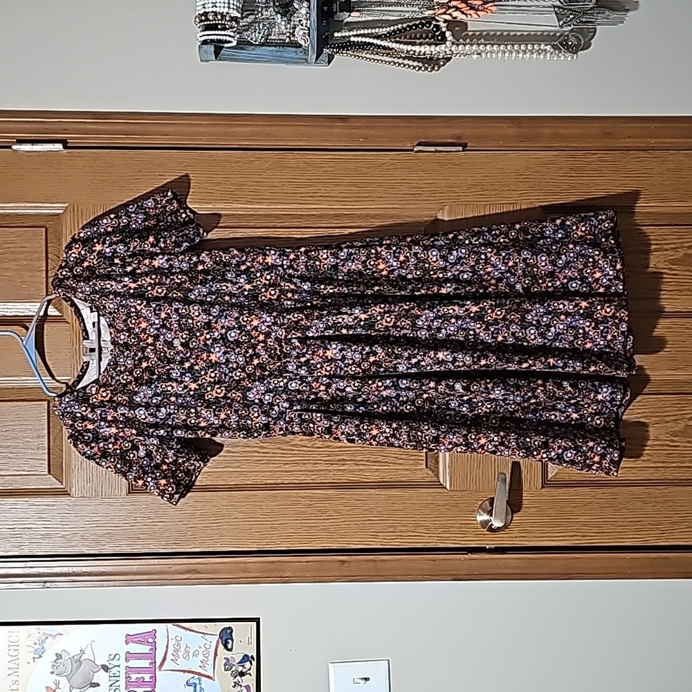 Lularoe Amelia dress, large, floral